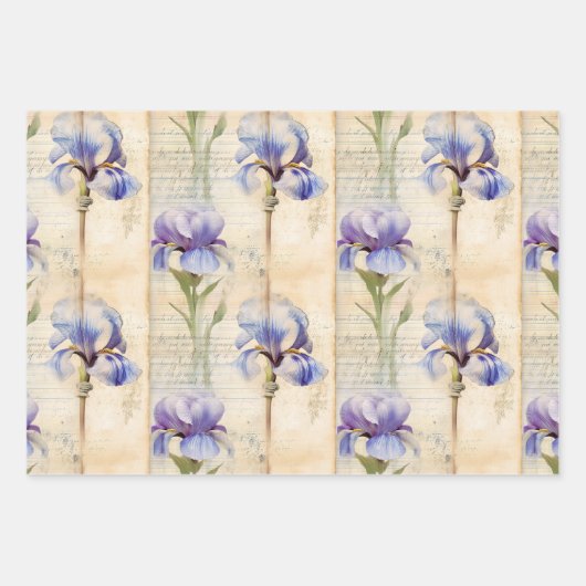 Irisverpackungspapier Geschenkpapier Set (Vorderseite)