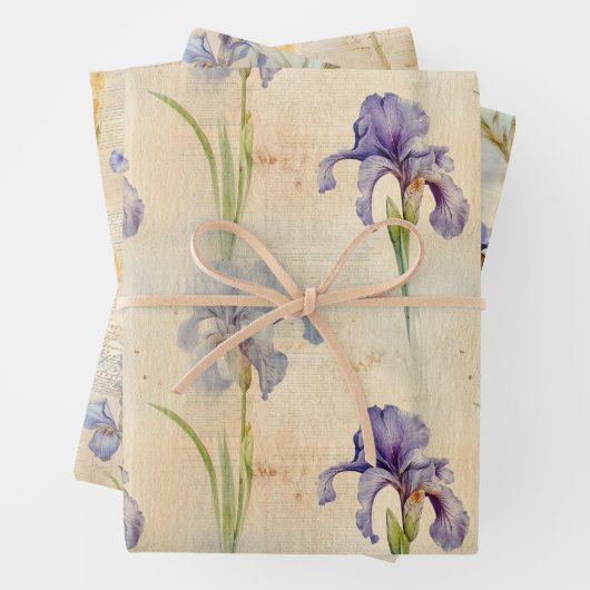 Irisverpackungspapier Geschenkpapier Set (Beispiel)