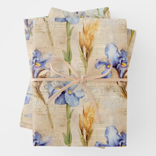 Irisverpackungspapier Geschenkpapier Set (Beispiel)