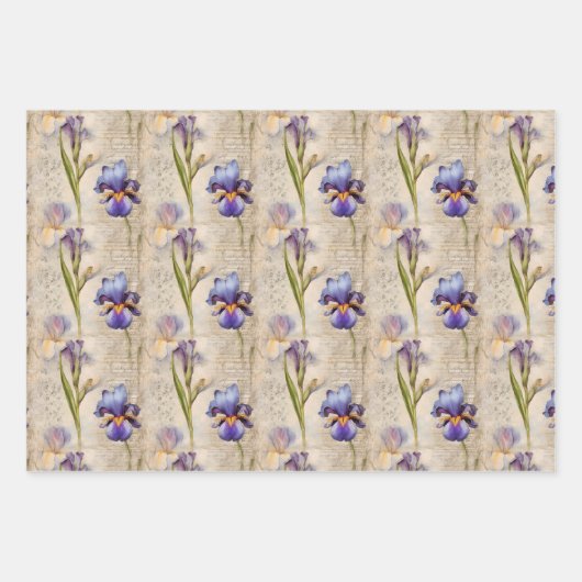 Irisverpackungspapier Geschenkpapier Set (Vorderseite 2)