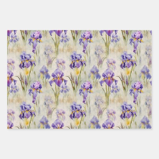 Irisverpackungspapier Geschenkpapier Set (Vorderseite)