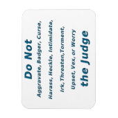 Irk den Richter nicht Magnet (Vertikal)