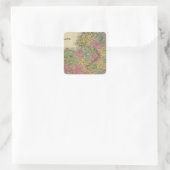 Irland 14 quadratischer aufkleber (Tasche)