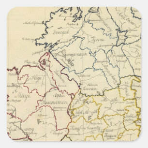 Irland 21 quadratischer aufkleber