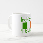 Irland 4 je Flagge Kaffeetasse (Vorderseite Links)