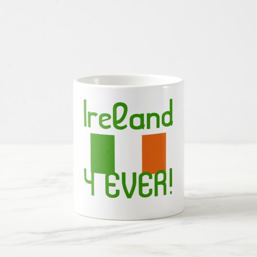 Irland 4 je Flagge Kaffeetasse (Mittel)
