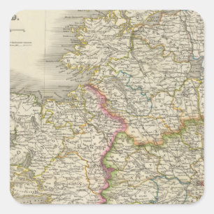 Irland 4 quadratischer aufkleber