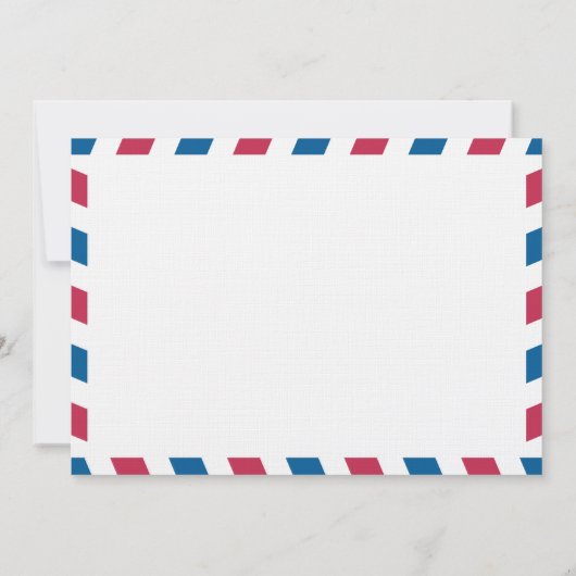 Irland Air Mail Wedding Save the Date (Rückseite)