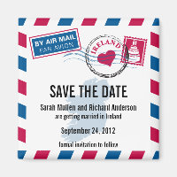 Irland Air Mail Wedding Save the Date