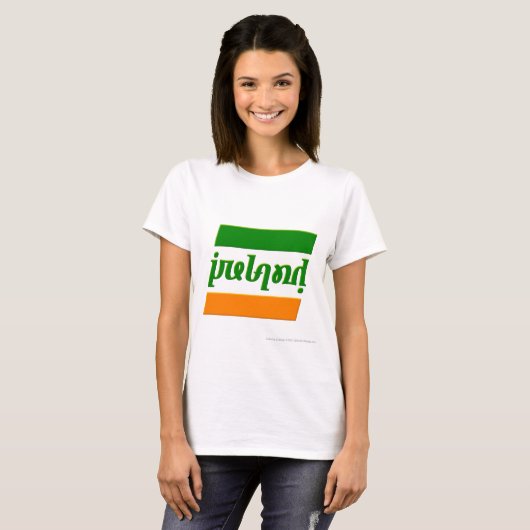 "Irland" Ambigram T-Shirt (Vorne ganz)
