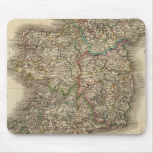 Irland Atlas Karte Mousepad