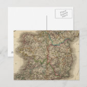 Irland Atlas Map Postkarte (Vorne/Hinten)