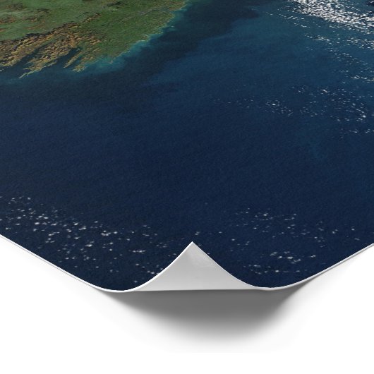 Irland aus den ISS Poster (Ecke)