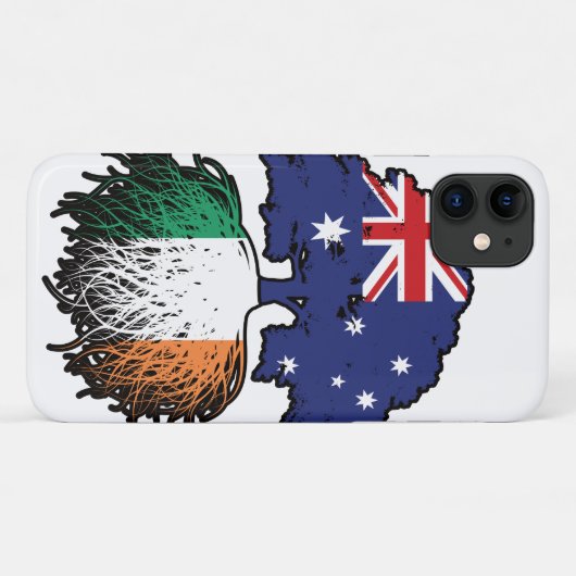 Irland - Australisches Tree Roots-Flag Case-Mate iPhone Hülle (Rückseite (Horizontal))