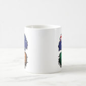 Irland - Australisches Tree Roots-Flag Kaffeetasse (Mittel)