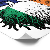 Irland - Australisches Tree Roots-Flag Poster (Ecke)