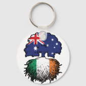 Irland - Australisches Tree Roots-Flag Schlüsselanhänger (Vorderseite)