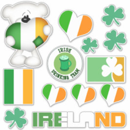 Irland - Auswahl Aufkleber