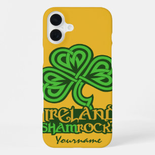 Irland benutzerdefinierte Monogramm-Handyhüllen iPhone 16 Plus Hülle
