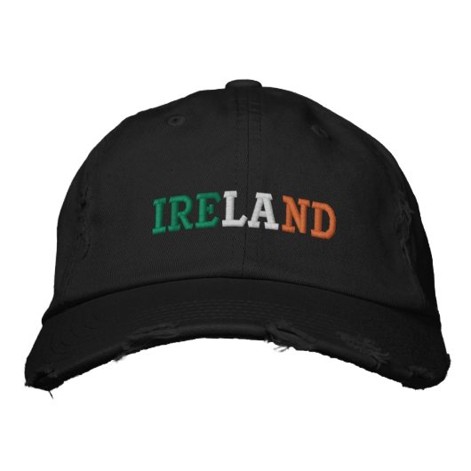 Irland Bestickte Baseballkappe (Vorderseite)