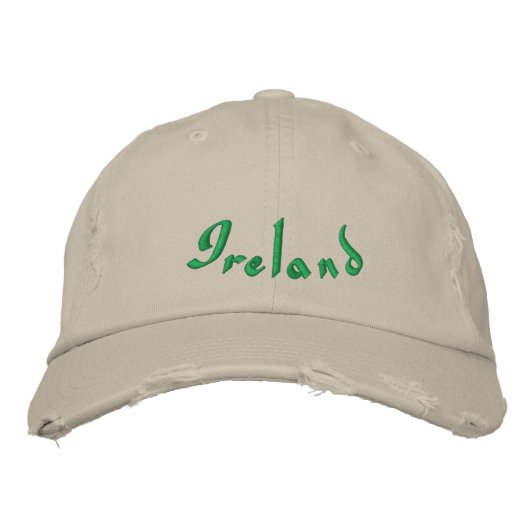 Irland Bestickte Baseballkappe (Vorderseite)