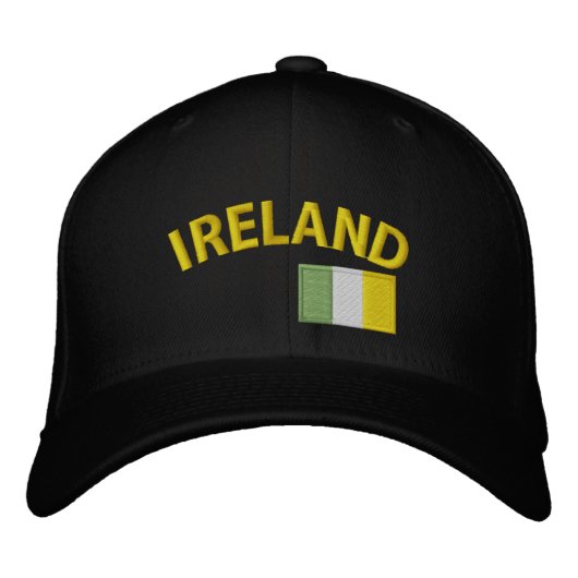 Irland Bestickte Baseballkappe (Vorderseite)