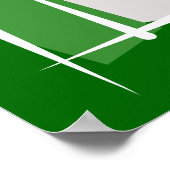 Irland - Brandflagge Poster (Ecke)