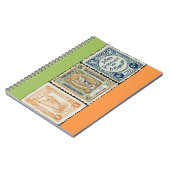 Irland-Briefmarken-gewundenes Notizbuch Notizblock (Linke Seite)