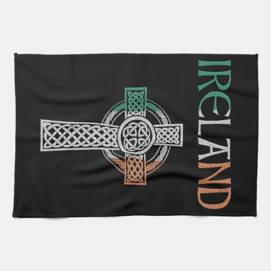 Irland Celtic Cross Handtuch (Horizontal)