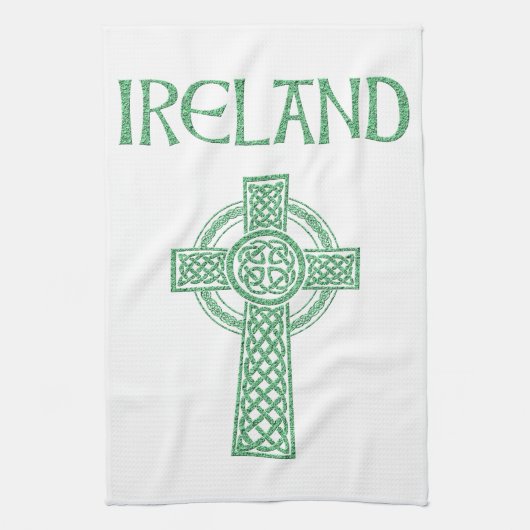 Irland Celtic Cross Handtuch (Vertikal)