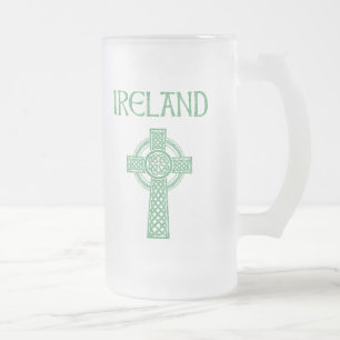 Irland Celtic Cross Mattierte Tasse