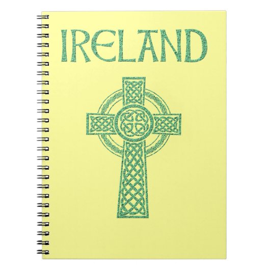 Irland Celtic Cross Notebook Notizblock (Vorderseite)