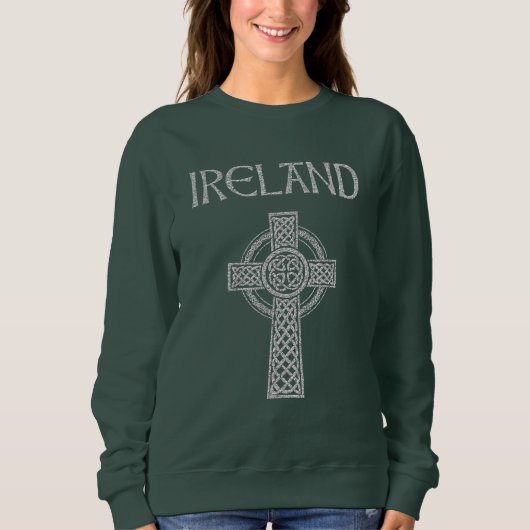 Irland Celtic Cross Sweatshirt (Vorderseite)
