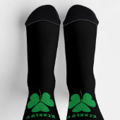 Irland Celtic Irish Name Kleeblatt Green Cloue Socken (Oben)