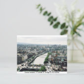 Irland City skyline, O'Connell Bridge Dublin Postkarte (Stehend Vorderseite)