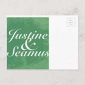 Irland Claddagh Ankündigungspostkarte (Rückseite)