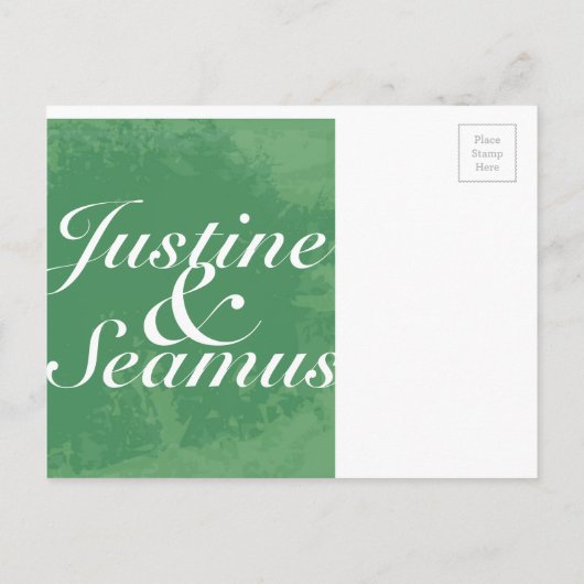 Irland Claddagh Ankündigungspostkarte (Rückseite)