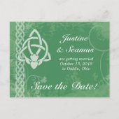 Irland Claddagh Ankündigungspostkarte (Vorderseite)