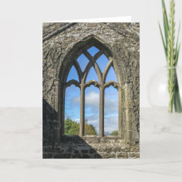 Irland | Claregalway Franciscan Friary Window Karte