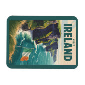 Irland Cliffs of Moher Illustration Reise Kunst Magnet (Horizontal)