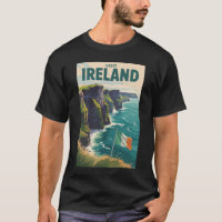 Irland Cliffs of Moher Illustration Reise Kunst