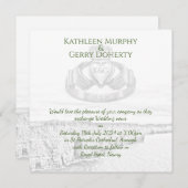 Irland Cliffs of Moher & Irish Claddagh Ring Einladung (Vorne/Hinten)