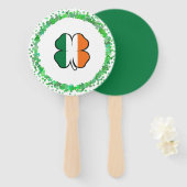 Irland Clover Saint Patrick's Day Fächer (Vorne und Hinten)
