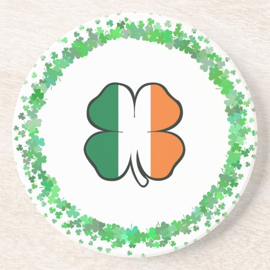 Irland Clover Saint Patrick's Day Getränkeuntersetzer (Vorne)