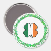Irland Clover Saint Patrick's Day Magnet (Vorderseite/Rückseite)