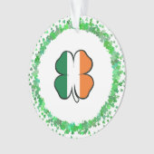 Irland Clover Saint Patrick's Day Ornament (Vorderseite)