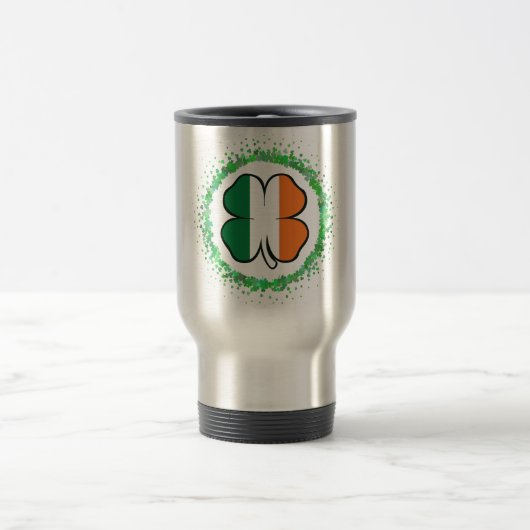 Irland Clover Saint Patrick's Day Reisebecher (Mittel)