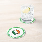 Irland Clover Saint Patrick's Day Runder Pappuntersetzer (Vor Ort)