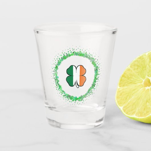 Irland Clover Saint Patrick's Day Schnapsglas (Vorderseite)