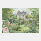 Irland Country House Irish Name Name Custom Geschirrtuch (Horizontal)